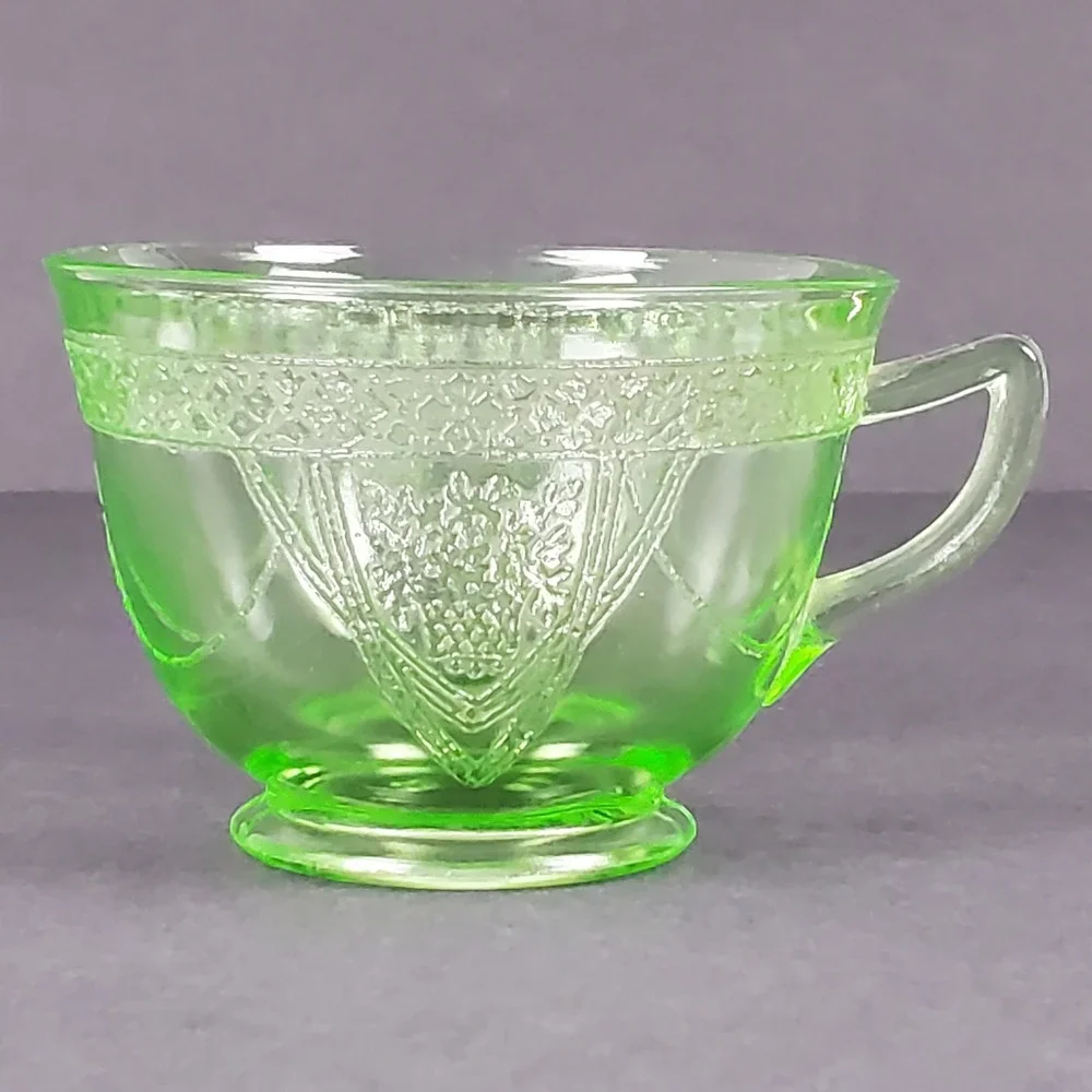 federal glass vintage green